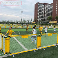 Portable Soccer Field Barrier Net with Mini Goal for Kids' Training