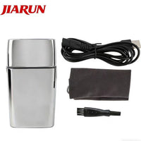 Rechargeable Electric Shaver for Men, USB Charging, Bald Head and Beard Trimmer, Metal Razor