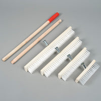 Wooden Handle Stiff Bristle Floor Scrub Brush for Bathroom Kitchen Tile and Pool Cleaning