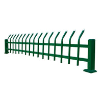 Galvanized Steel Lawn Fence with Posts for Outdoor Garden and Park Landscaping