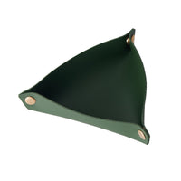 Nordic Style PU Leather Triangular Storage Tray for Keys, Jewelry, and Desktop Organization