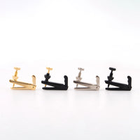 4-Pack Violin/Viola Fine Tuners, String Adjusters for 4/4-3/4 Size Instruments, Black/Gold/Silver