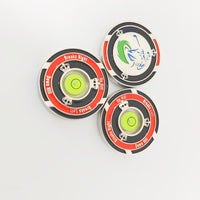 Golf Green Reading Level with Double-Sided Chip Marker for Slope Putting Aid