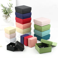 Diamond Pattern Lid-and-Base Jewelry Gift Box for Rings, Earrings, Bracelets, Necklaces, Pendants