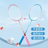Professional Carbon Fiber Badminton Racket Set for Adults and Kids, Lightweight and Durable