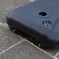 Outdoor Patio Umbrella Base Stand for Cantilever and Center Pole Umbrellas, Water/Sand Fillable