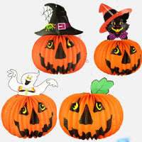 Halloween Ghost Witch Spider Pumpkin Paper Lantern Hanging Decorations