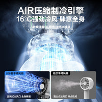 Portable Misting Fan with Ice Compress, Handheld USB Rechargeable Mini Fan for Outdoor Cooling