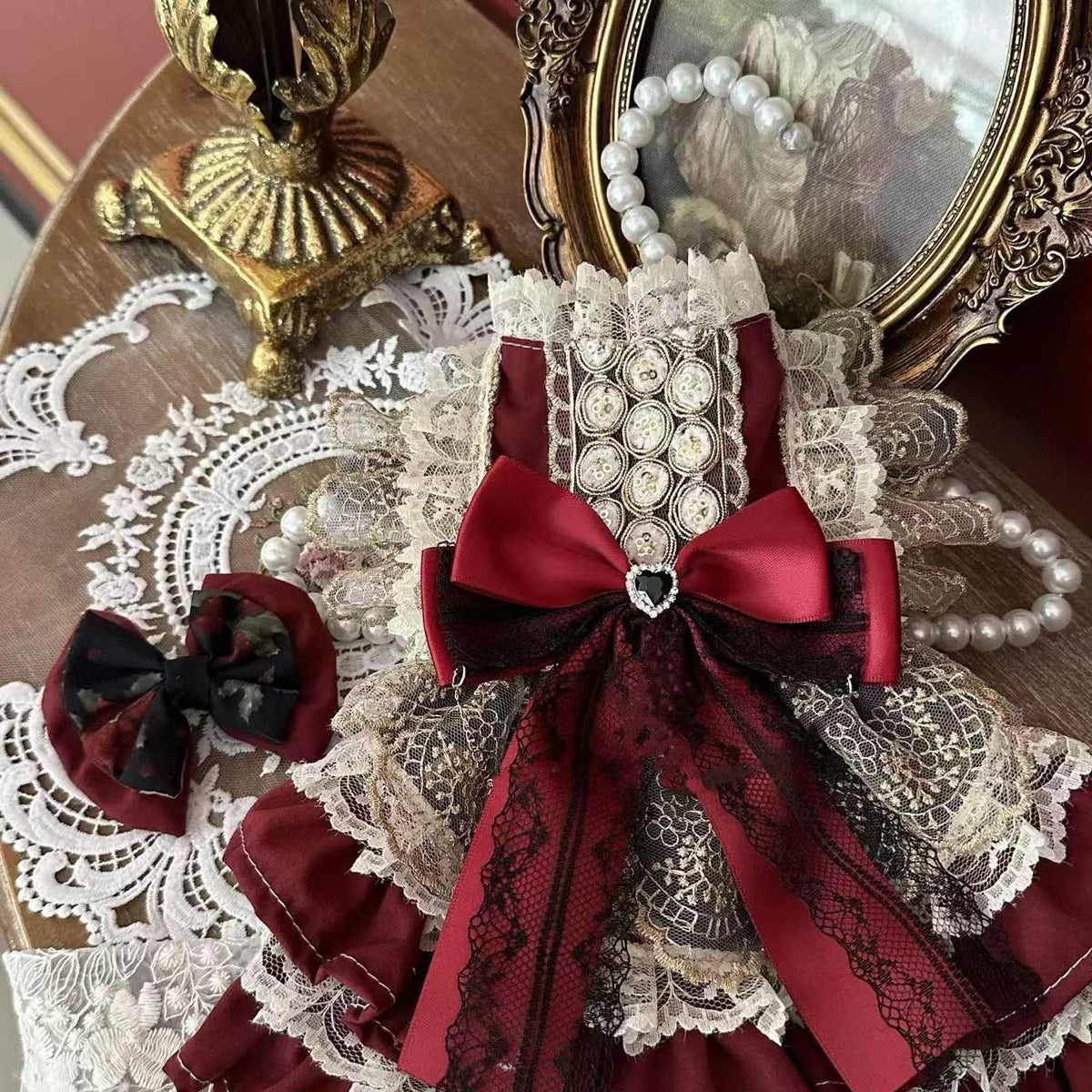Pet Princess Dress for Small Dogs and Cats, Christmas & New Year Festive Apparel