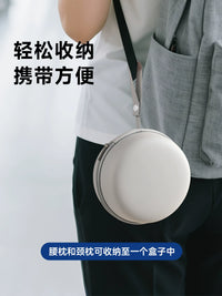 Inflatable U-Shaped Travel Pillow and Lumbar Support Cushion Set