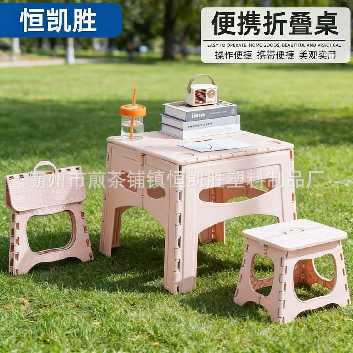 Portable Outdoor Folding Table for Camping, Picnics, and Home Use - Lightweight & Compact