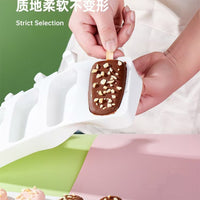Oval Ice Cream Bar Molds with Lids and Sticks, Easy Release DIY Popsicle Maker for Home