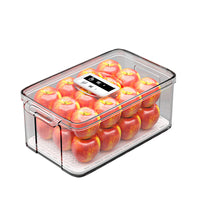 Extra Large Food Grade Refrigerator Storage Containers with Drain Plate for Fruits, Vegetables, Eggs