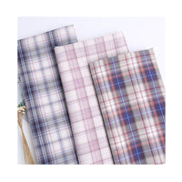 Plaid Polyester Fabric for JK Uniforms, Pleated Skirts, and Bags - Yarn-Dyed Jacquard