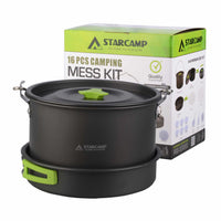 STARCAMP Outdoor Camping Cookware Set Portable Hiking Picnic Pot Pan Kit