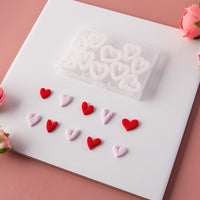 Mini Heart Polymer Clay Earring Molds Geometric Pendant Cutting Dies Set for DIY Jewelry Making