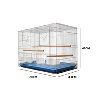 Extra Large Rust-Proof Bird Cage with Pull-Out Tray for Parrots and Breeding Birds