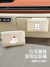 Car Trash Can and Storage Bag for Passenger Seat - Waterproof and Wear-Resistant Vehicle Organizer