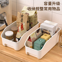 Multifunctional Plastic Storage Basket for Kitchen and Bathroom Countertops