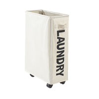 Foldable Oxford Fabric Storage Bin with Wheels for Yoga Mats and Sundries