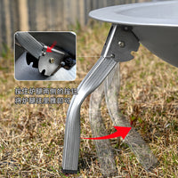 Foldable Outdoor Fire Pit and BBQ Grill for Camping and Patio Heating