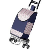 Foldable Shopping Cart with Wheels for Groceries and Hauling, Lightweight Stair Climbing Utility Cart for Seniors