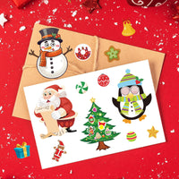 Christmas DIY Sticker Set for Kids, Educational Craft Stickers for Holiday Decoration and Creative Play