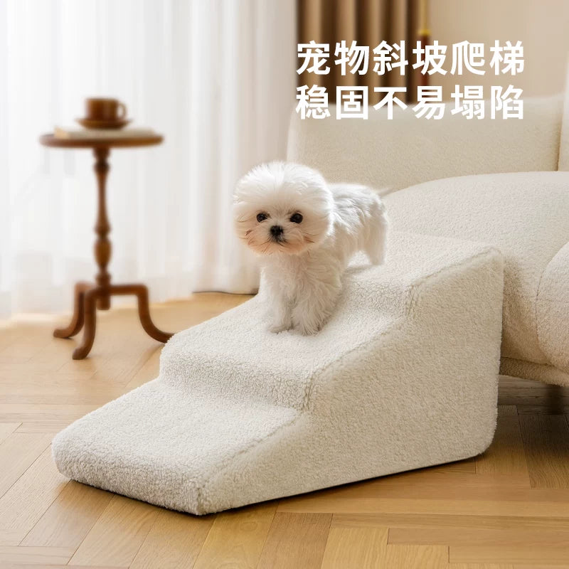 Pet Dog Stairs Ramp for Small Dogs and Cats, Non-Slip Steps for Elderly Pets, Bedside Ladder for Easy Access