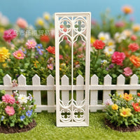 DIY Dollhouse Gothic Window Model for Miniature Scenes