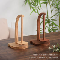 Bamboo Yarn Holder with Bear Base, Wooden Rotating Magnetic Yarn Spool Stand for Handicraft Knitting