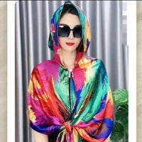 Women's Hooded Sun Protection Shawl Scarf for Spring/Summer