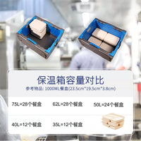 75L EPP Foldable Insulated Food Delivery Box with Stainless Steel Lock