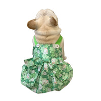 Pet Rabbit Print Cotton Dress for Small to Medium Dogs and Cats