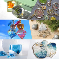 DIY Crystal Clear Epoxy Resin Kit for Jewelry Making and Crafts, Self-Degassing Formula