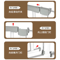 Auto-Close Pet and Baby Safety Gate for Stairs and Doorways, 76cm Height