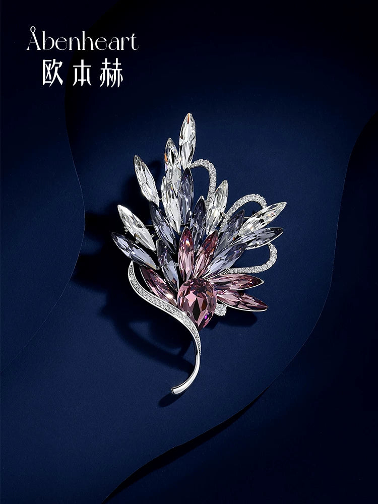 Abenheart Danish Iris Dream Brooch Pin for Men and Women, Luxury Accessory Gift