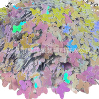 10mm Mixed Color Butterfly Sequins for DIY Crafts, Apparel, Bag Decoration, and Slime Filling