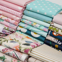 Cotton Patchwork Fabric Bundle for DIY Crafts and Doll Clothes