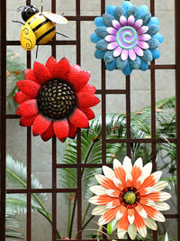 Outdoor Garden Wall Decor Hanging Planter Artificial Flower Arrangement