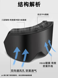 Spherical Anti-Fog Ski Goggles for Men and Women - Over-Glasses Design