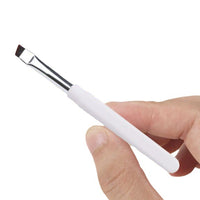 Portable Makeup Brush Set with Dustproof Cover - Eyebrow and Eyeliner Brushes