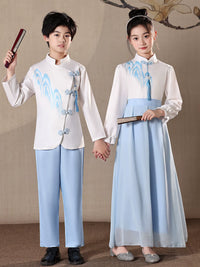 Children's Chinese Style Chorus Performance Costume for Students
