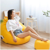 Bean Bag Sofa Chair for Living Room and Bedroom, Single Person Fabric Tatami Lounger