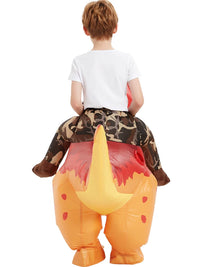 Inflatable Dinosaur Rider Costume for Kids - Tyrannosaurus Rex, Allosaurus, Velociraptor, or Dragon