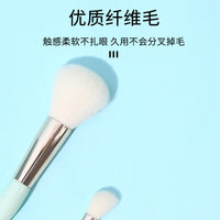 6-Piece Portable Makeup Brush Set with Soft Bristles for Concealer, Powder, and Eyeshadow