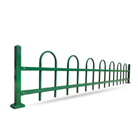 Galvanized Steel U-Shaped Lawn Fence for Road Isolation and Garden Protection