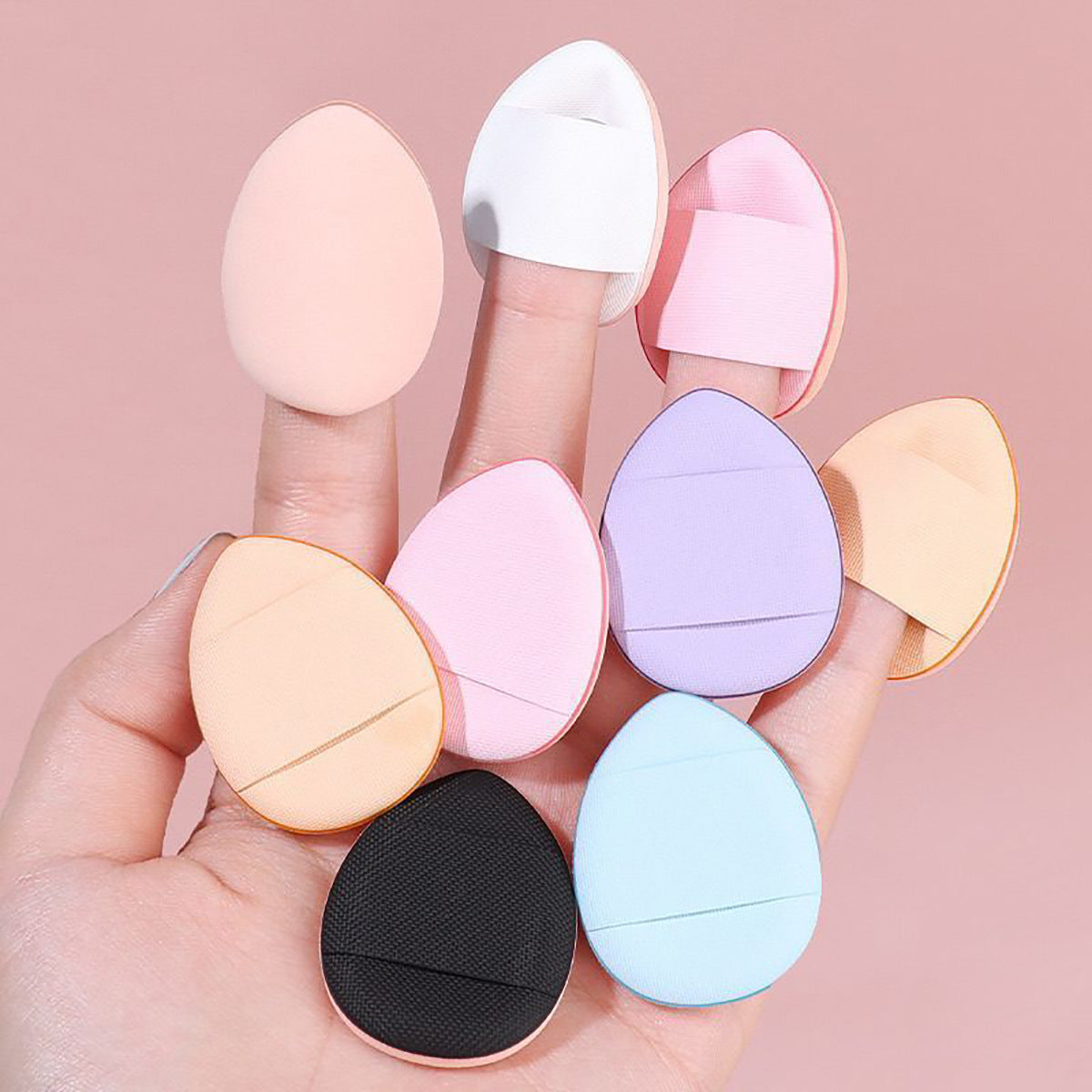Mini Finger Puff Sponge for Concealer and Cushion Foundation, Portable Makeup Applicator