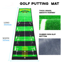 Golf Putting Mat Arch Set Indoor Outdoor Practice Blanket Golf Supplies