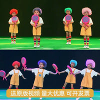 Kids Lollipop Candy Dance Costume Set for Stage Performance