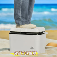 Portable Insulated Cooler Box for Commercial Outdoor Picnic Car Use - Ice Retention Food Freshness Refrigerator
